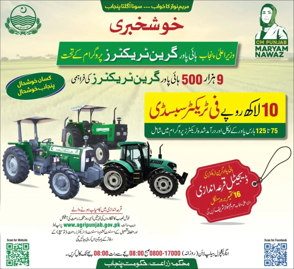 Get Rs.10 Lakh Subsidy – CM Punjab Green Tractor Scheme Balloting 2025 6 CM Punjab Green Tractor Scheme Balloting 2025