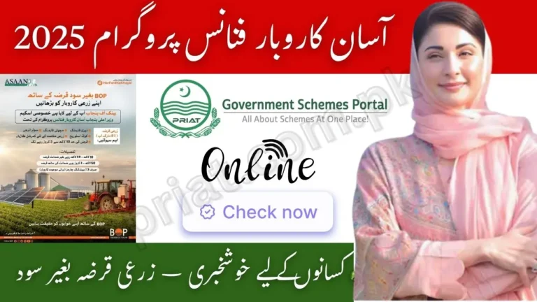 Punjab Government Asaan Karobar Finance 2025