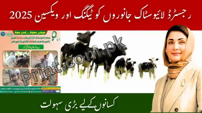 Registered Livestock Animals to Receive Tagging & Vaccines 2025