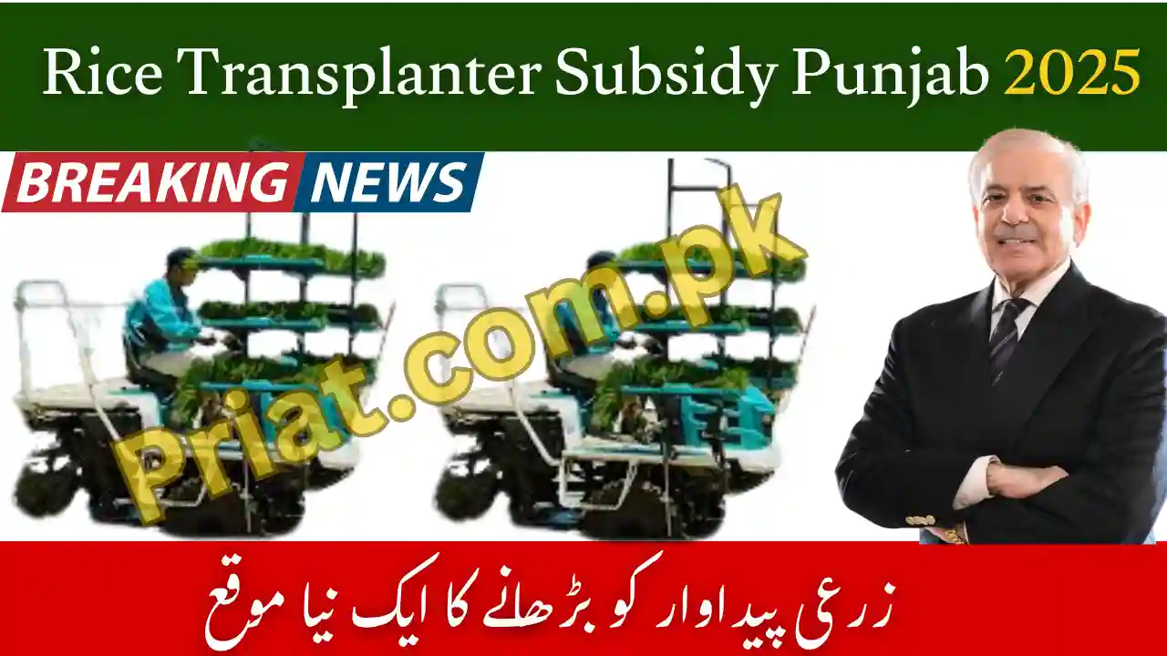 Rice Transplanter Subsidy Punjab 2025