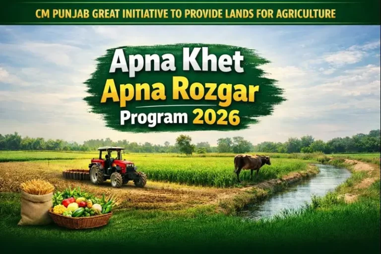 CM Punjab Great Initiative to Provide Lands for Agriculture Under Apna Khet Apna Rozgar Program 2026