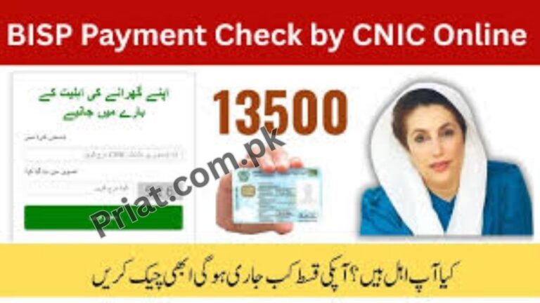 Benazir Income Support Programme New Payment Check Online | 8171 Portal 2026