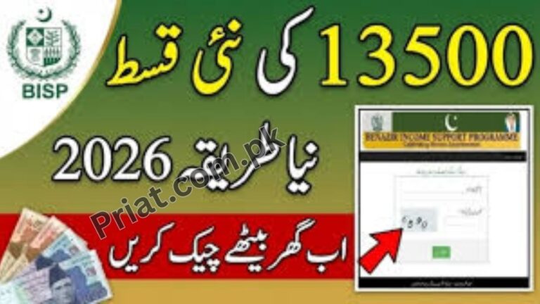 BISP 8171 Check Online CNIC 2026: New Payment 13500 Status Check