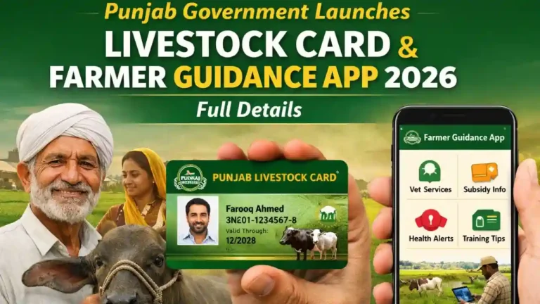 Punjab Government Launches Livestock Card & Farmer Guidance App 2026