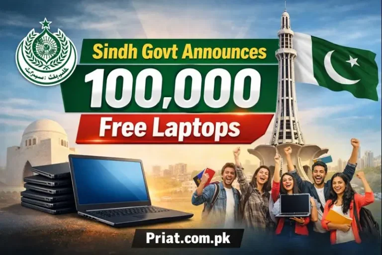 Sindh Govt Announces 1 Lac Free Laptops Under PM Laptop Scheme