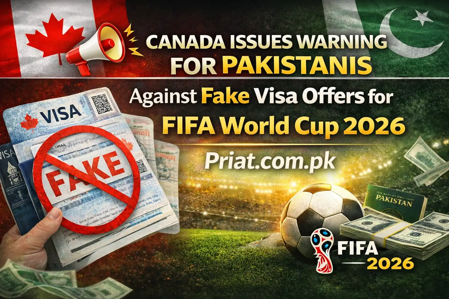 Canada Issues Warning For Pakistanis Against Fake Visa Offers for FIFA World Cup 2026