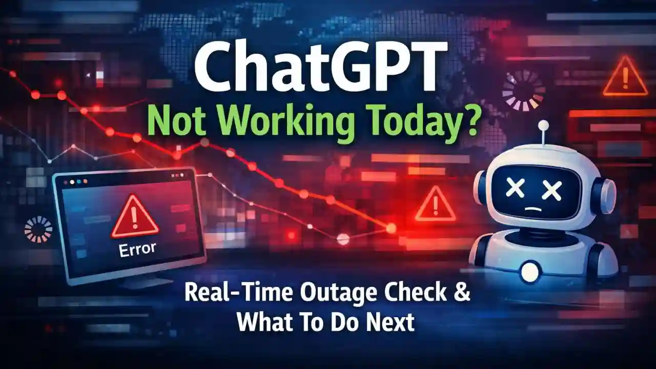 ChatGPT Not Working Today Real-Time Outage Check & What To Do Next