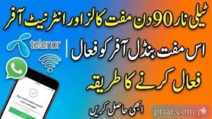 Get Telenor 90 Days Free Calls & Internet Offer