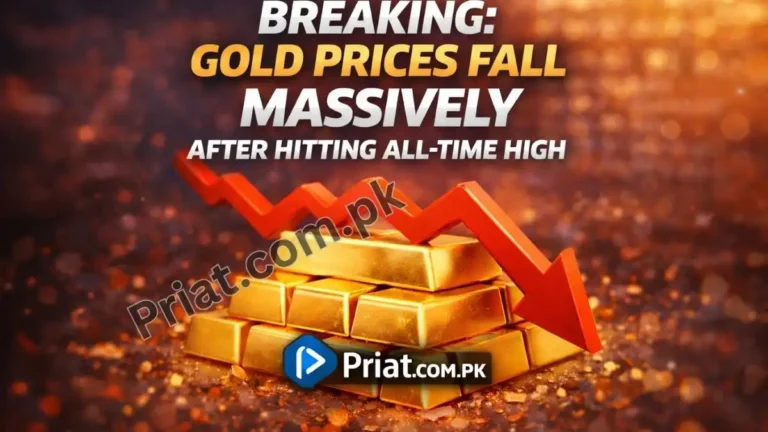 Breaking: Gold Prices Fall Massivly After Hitting All-Time High