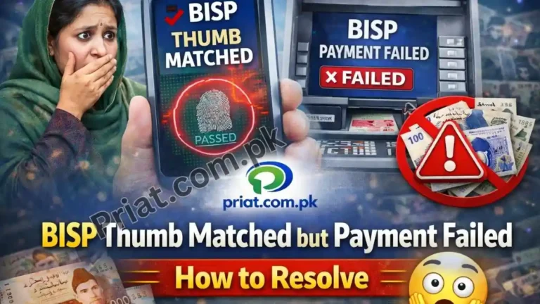 BISP Thumb Matched but Payment Failed – How to Resolve