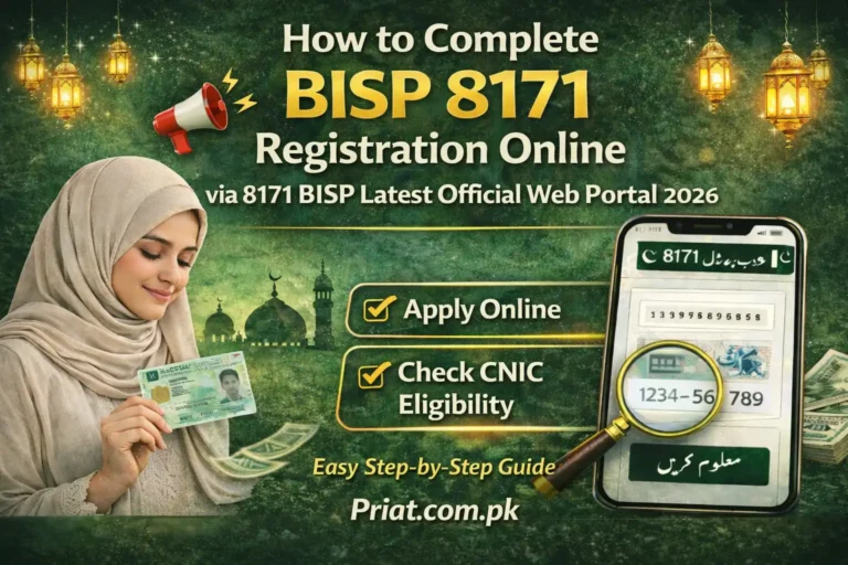 How to Complete BISP 8171 Registration Online via 8171 BISP Latest Official Web Portal 2026