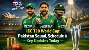 ICC T20 World Cup Pakistan Squad, Schedule & Key Updates Today