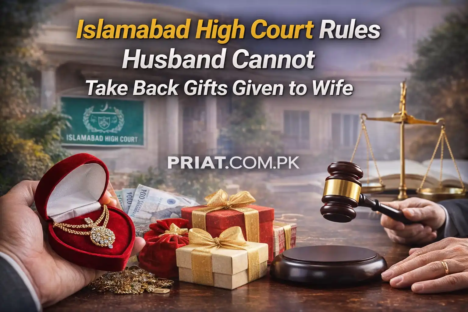 Islamabad High Court Rules Husband Cannot Take Back Gifts Given to Wife