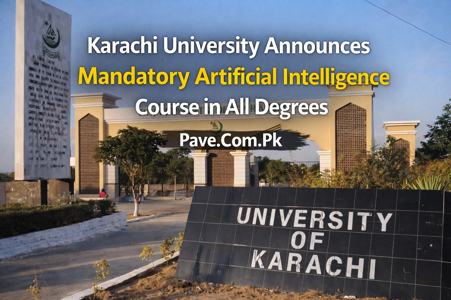 Karachi University Announces Mandatory Artificial Intelligence Course in All Degrees