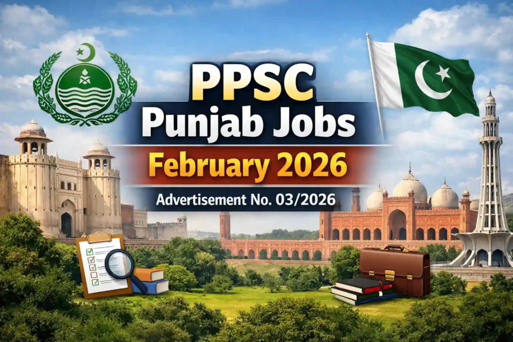 PPSC Punjab Jobs February 2026 – Complete Details of Advertisement No. 03