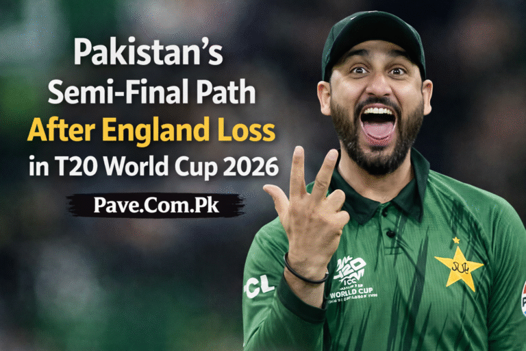 Pakistan’s Semi-Final Qualification Scenario After England Defeat in T20 World Cup 2026