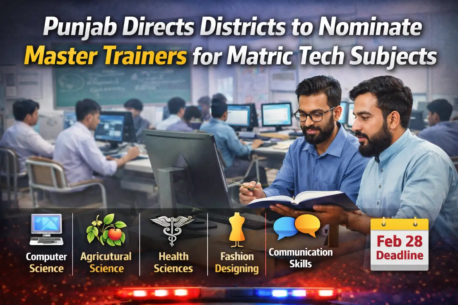 Punjab Directs Districts to Nominate Master Trainers for Matric Tech Subjects