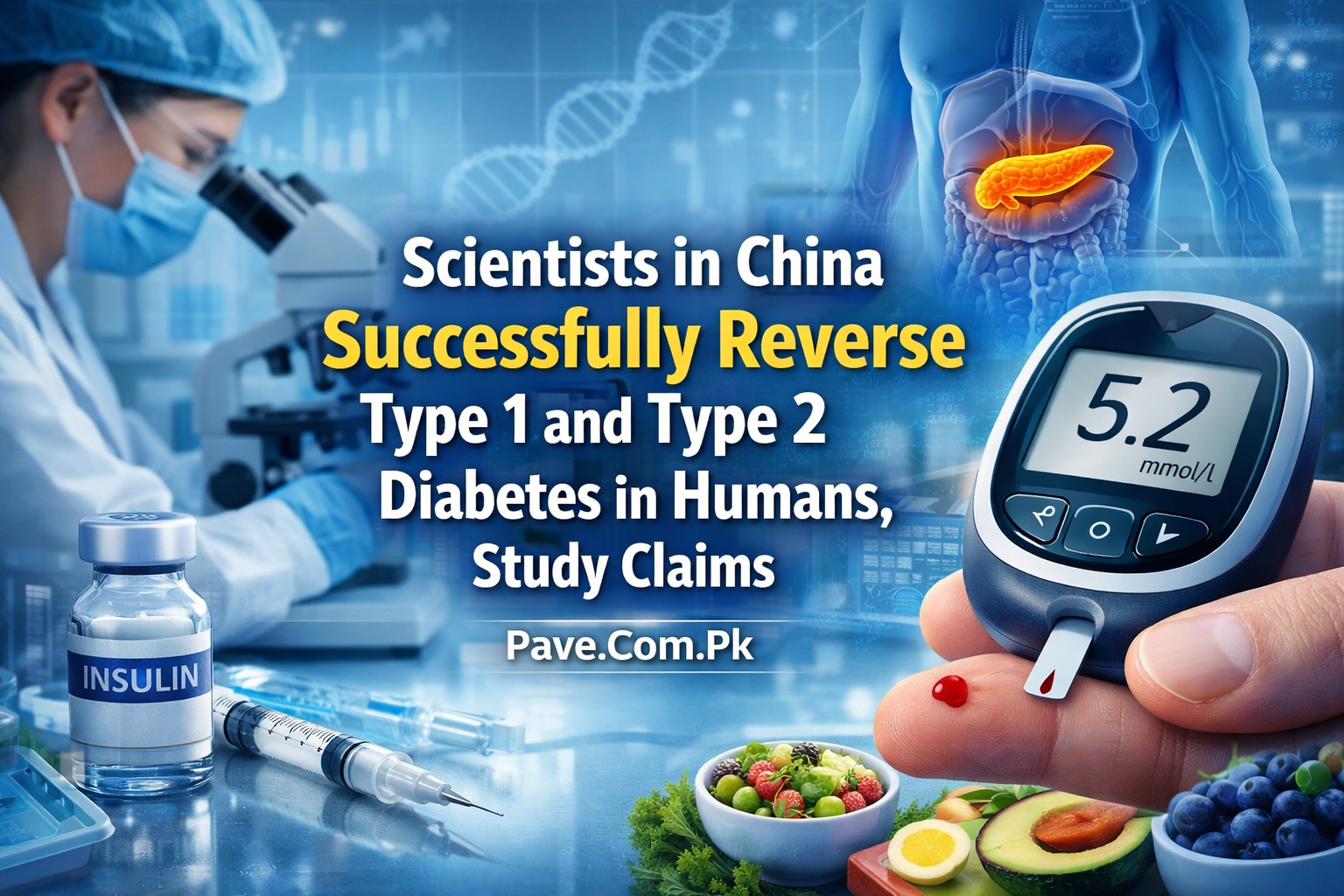 Scientists in China Successfully Reverse Type 1 and Type 2 Diabetes in Humans Study Claims