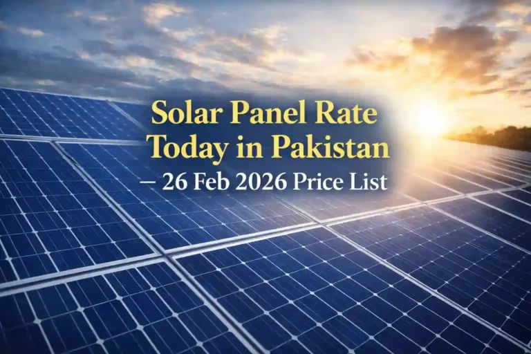 Solar Panel Rate Today in Pakistan