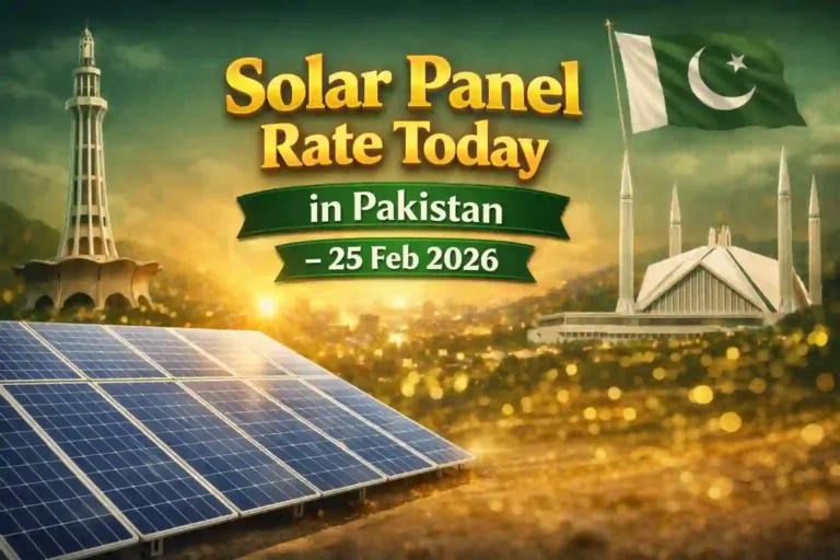 Solar Panel Rate Today in Pakistan – 25 Feb 2026