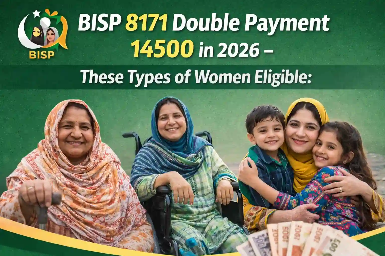 BISP 8171 Double Payment 14500 in 2026 – These Types of Women Eligible