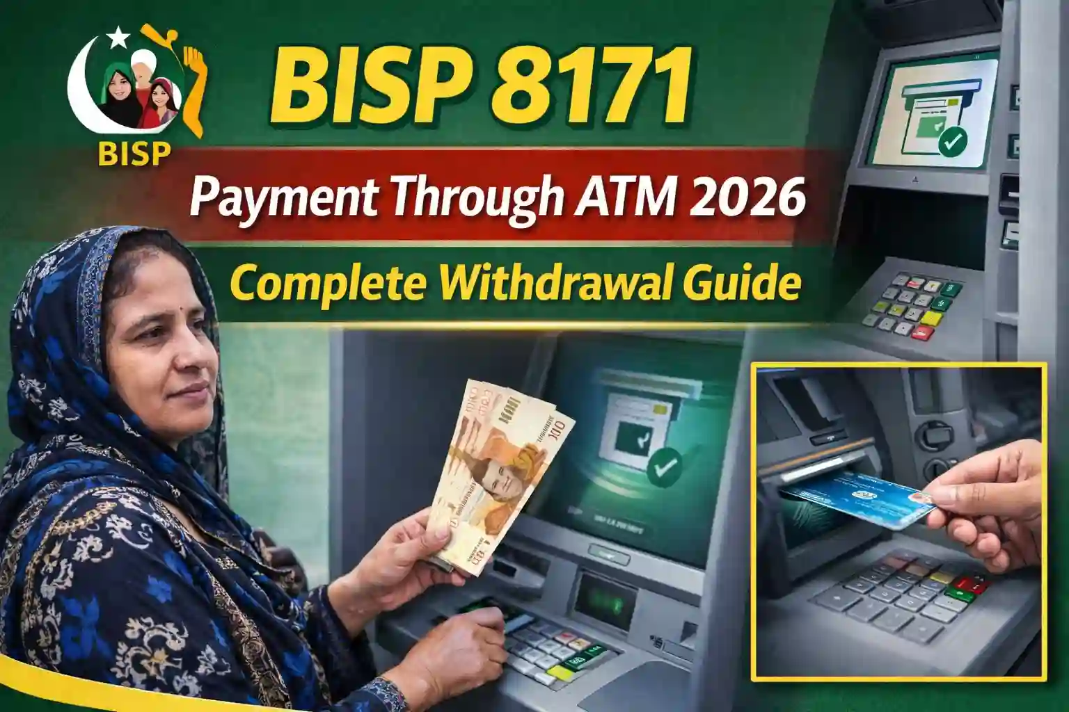 BISP 8171 Payment Through ATM 2026 – Complete Withdrawal Guide