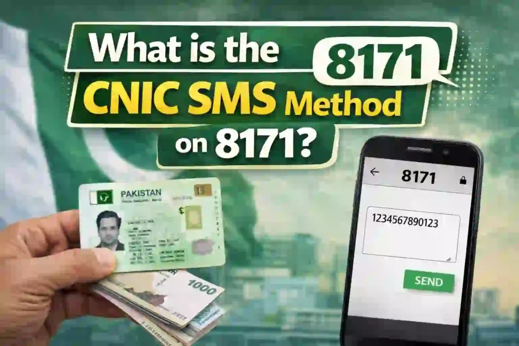 CNIC SMS Method on 8171 Guide for 14500 BISP Payment 2026