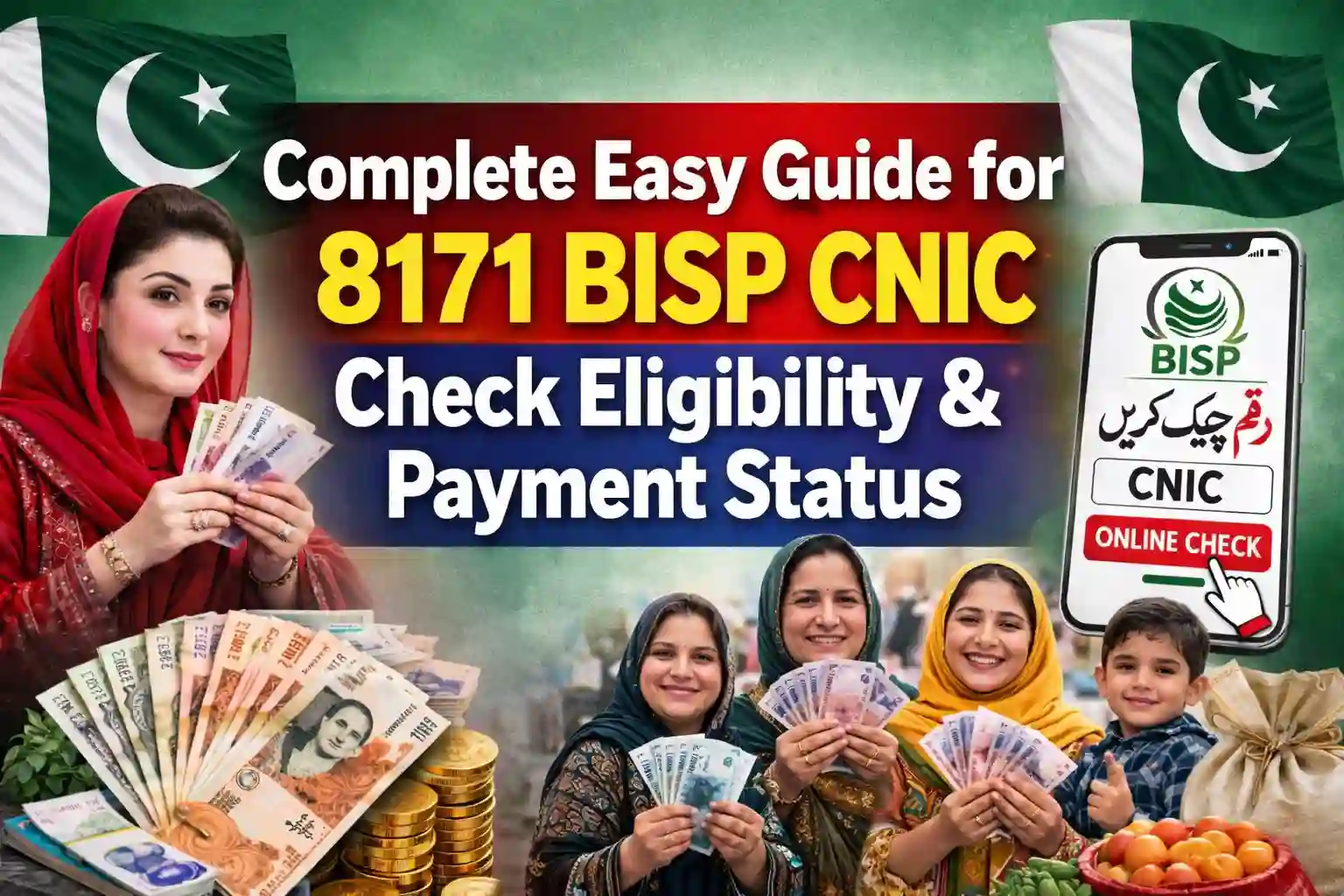 Complete Easy Guide for 8171 BISP CNIC Check Eligibility & Payment Status