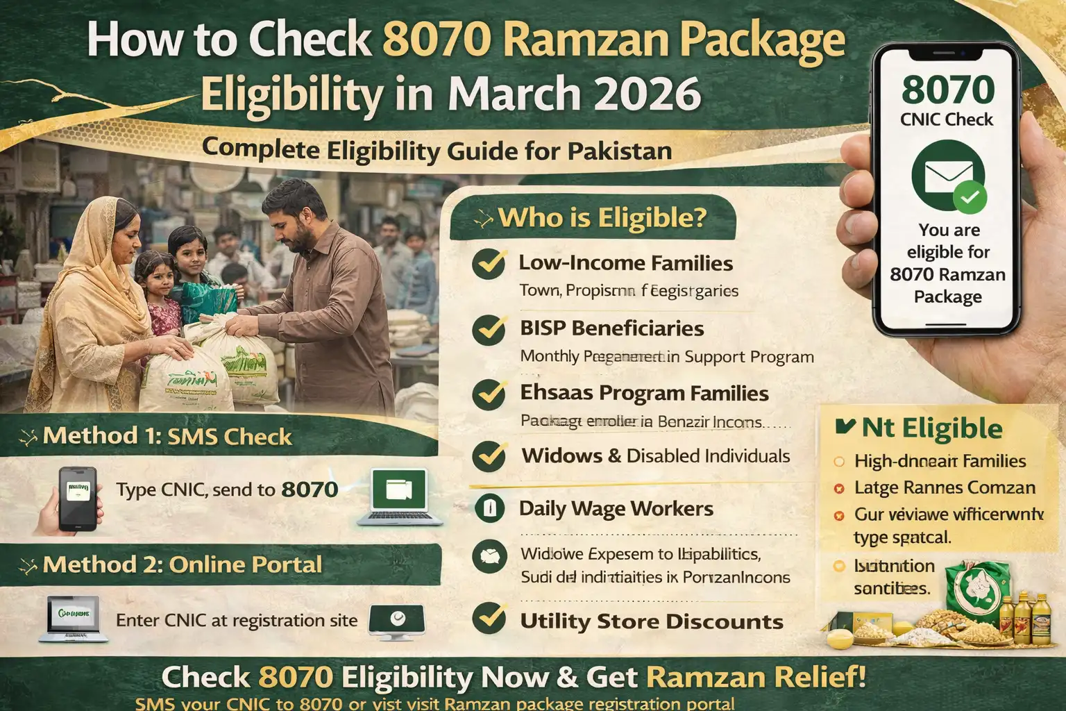 How to Check 8070 Ramzan Package Eligibility in March 2026